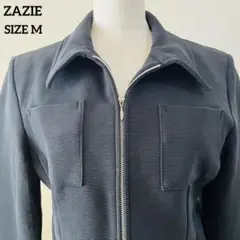 ZAZIE   ジャケット　襟付き　黒　M  【39】