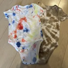 タイダイロンパース2枚セット6-12ヶ月
