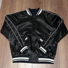 美品　ブラウニービンテージ リバーシブル ブルゾン スカジャン 黒 刺繍　M