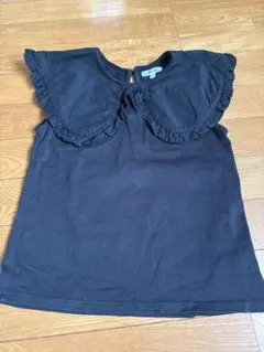 フリル付きブラックTシャツのサムネイル