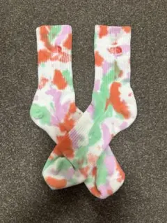 【美品】ザ・ノース・フェイス タイダイ クルー ソックス 靴下 [25〜27】
