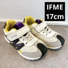 IFME スニーカー ホワイト/イエロー/パープル　17cm