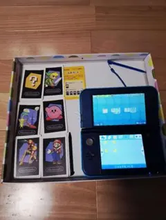 new　Nintendo 3DS LL 青色 本体とケース付き