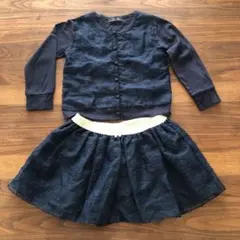 Tête-à-tête ネイビー長袖上下セット110,120サイズ