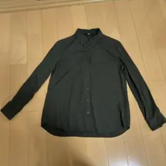 UNIQLO レーヨンシャツ S オリーブ