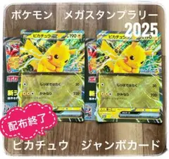 【配布終了品】ポケモンスタンプラリー2025 特典 ポケモンジャンボカード　2枚