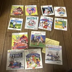 ファミコンディスクのジャケット８枚と説明書５冊