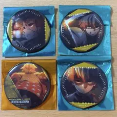 鬼滅の刃　我妻善逸　ものがたる眼差し　背中　缶バッジ　4点