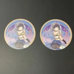 学マス　アニメイトカフェ　秦谷美鈴　コースター　×2