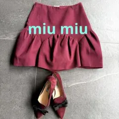 miu miu ミュウミュウ 名品スカート ペタルデザイン 36サイズ xs〜s