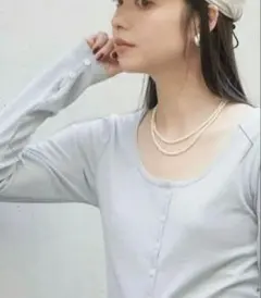 ※新品未使用 フリークスストア 2way サマーカーディガン ラメのサムネイル