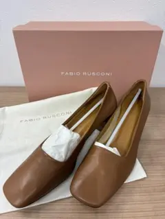 FABIO RUSCONI パンプス ブラウン レザーのサムネイル