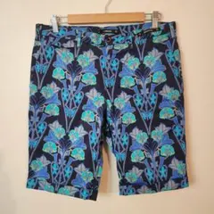 PT BERMUDA 花柄ショートパンツ サーフパンツ ネイビーのサムネイル