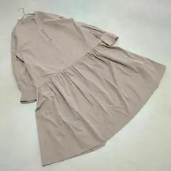 【AG by aquagirl】（38）ロングワンピース シャツ フレア 無地