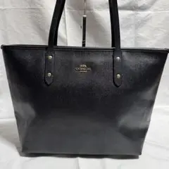 COACH コーチ　トートバッグ　レザー　ブラック　F58846
