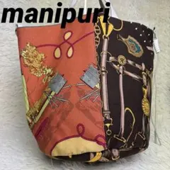 manipuri マニプリ トートバッグ スカーフ柄 A4可 キャンバス