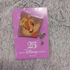 東京ディズニーリゾート 25周年 チップ ピンバッジ
