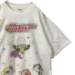 パワーパフガールズ プリント Tシャツ ホワイト XL