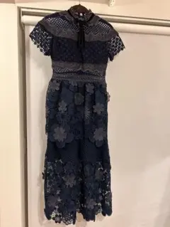 A*i様 セルフポートレイト ワンピース ギピュール レース ボルドー UK8 美品】 Self-Portrait / セルフポートレート | Hexagon Lace Mini
