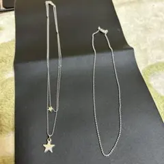 シルバー星型チャーム ネックレス 他
