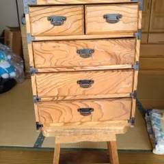 木製タンス 7段 引き出し付き - メルカリ