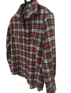ネルシャツMizuno ミズノ メンズ L チェックシャツ 長袖 フランネル調