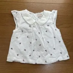 プティマイン　トップス　さくらんぼ　90 白