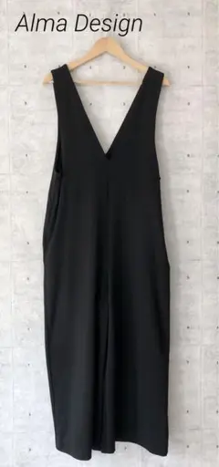 Alma Design アルマデザイン ☆ オールインワンパンツ サロペット 黒