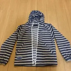 BLUE CROSS ストライプ フード付きジャケット M