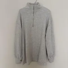 美品 アプレジュールミニョン ハーフジップ裏毛スウェット