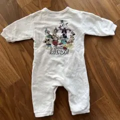 70サイズ　ロンパース Disney 白