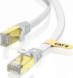 BUSOHE LANケーブル 5M Cat8 フラットケーブル 40Gbps 2