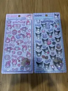 マイメロディ・クロミ ボンボンドロップシールセット