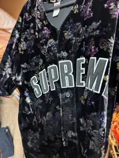 早い者勝新品試着☆シュプリームアーチロゴフローラルベースボールシャツセットアップ Supreme シュプリーム 2024AW Polartec Baseball Jersey ポラーテック