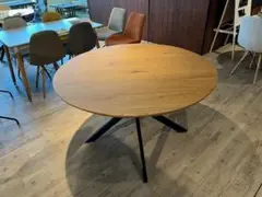 ダイニングテーブル　ナチュラル　円形　丸形　新品
