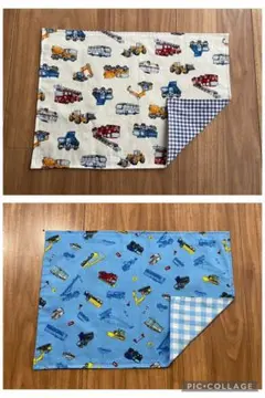 ランチョンマット 2枚セット はたらく車柄 ナフキン