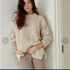 【クリーニング済】マージュール ケーブルニットのサムネイル