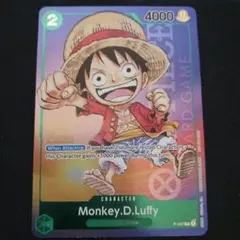 ワンピースカード 英語版　ルフィ　プロモ　1周年記念プロモ スタンプ