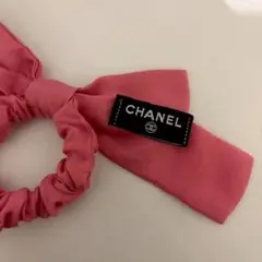 CHANEL ヘアシュシュ リボン ピンク - メルカリ