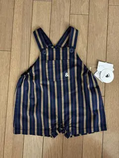 【新品未使用】&mignon オーバーオール 70 タグ付き