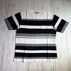 nano universe ボーダー ポケット Tシャツ Lのサムネイル