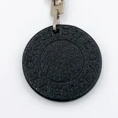 ブルガリ　BVLGARI キーホルダー　チャーム　レザー　黒