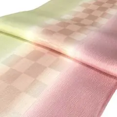 G-376 高級 帯揚げ 正絹 グラデーション ぼかし友禅 重目 新品