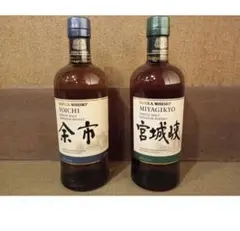 ニッカウヰスキー 余市 宮城峡 蒸溜所限定 180ml4本セット - メルカリ