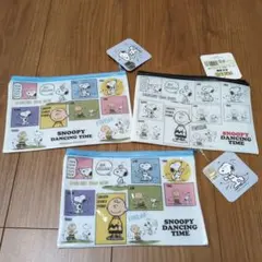 スヌーピー　平型ポーチ　ファスナーポーチ　ペンケース　小物入れ