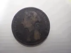 イギリス 1890年 ヴィクトリア女王 ハーフペニー