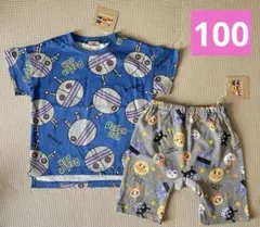 【新品】ベビー　トップス　半袖　半ズボン　アンパンマン　ダダンダン　90サイズ