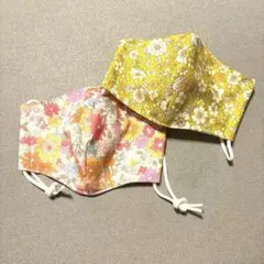 花柄マスク2枚セット