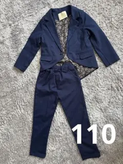 ネイビー フォーマルスーツ ジャケットとパンツセット　卒園式　入学式　結婚式