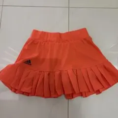 adidas テニススコート オレンジ